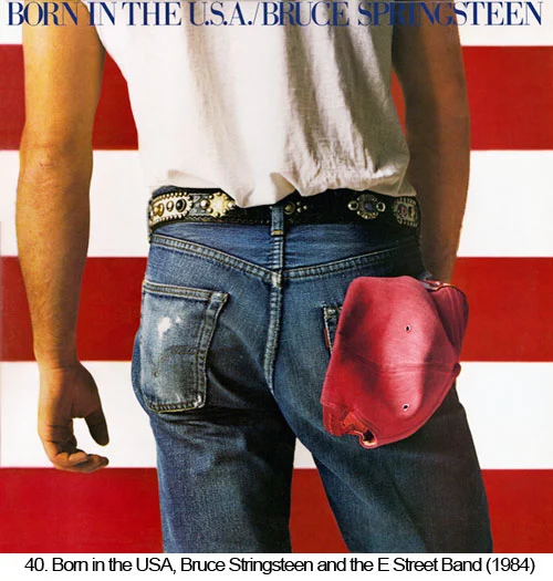 Great Album Covers - Record Album Cover Born in the USA by Bruce Springsteen