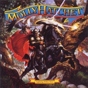 Lightning Strikes - Molly Hatchet's Seventh Album - 1989 - Album Cover Art by Ezra Tucker